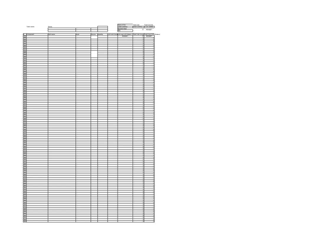 Bricks — Bill of materials, page 4 of 5