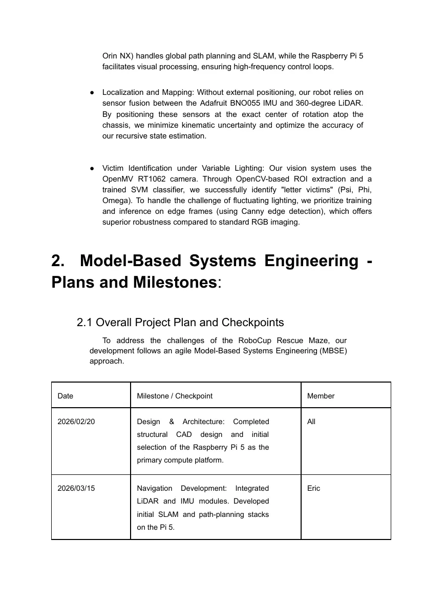 Flying Pig — Team description paper, page 4 of 20