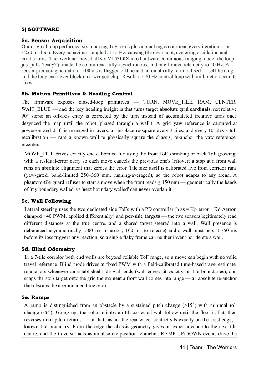 The Worriers — Team description paper, page 11 of 16