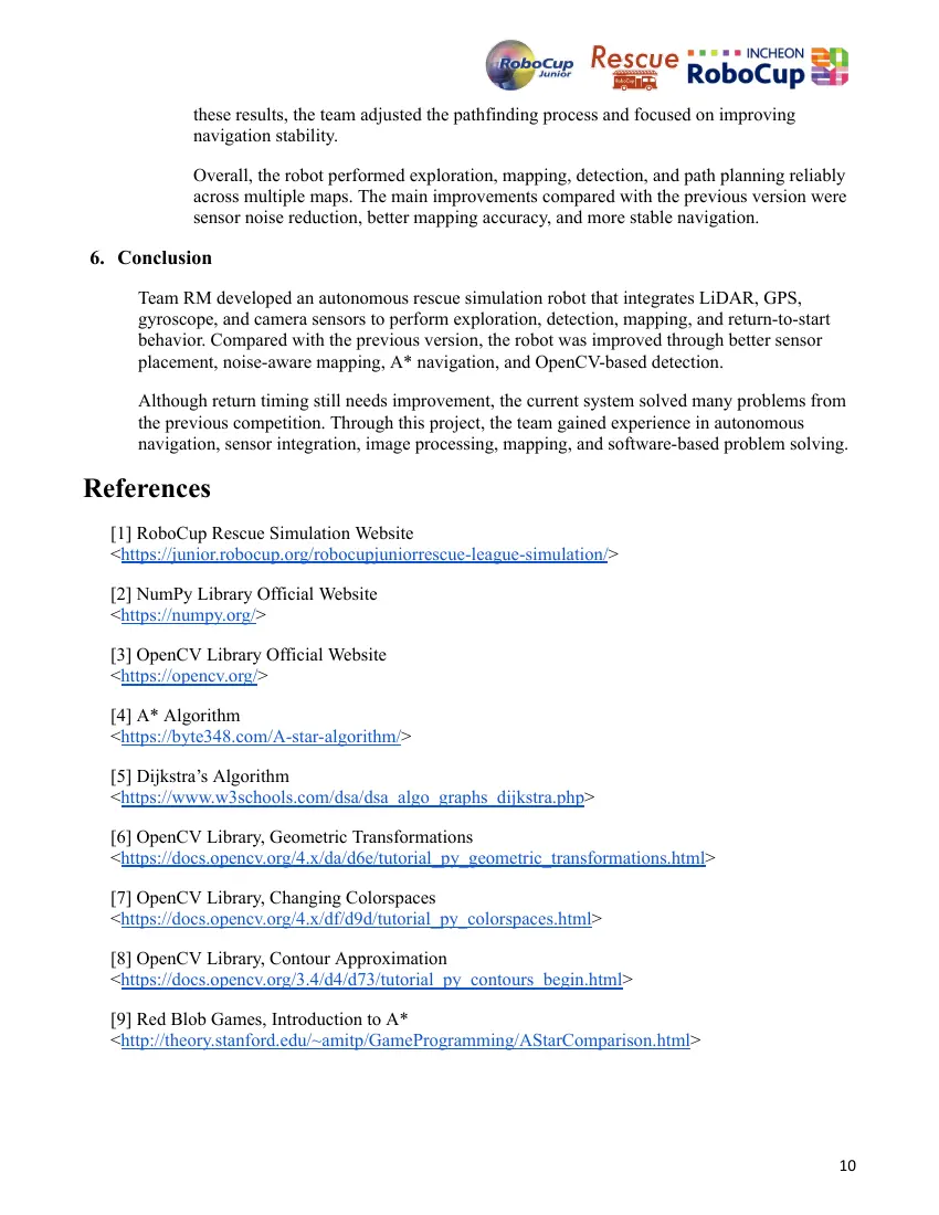 learnsteam — Team description paper, page 10 of 10